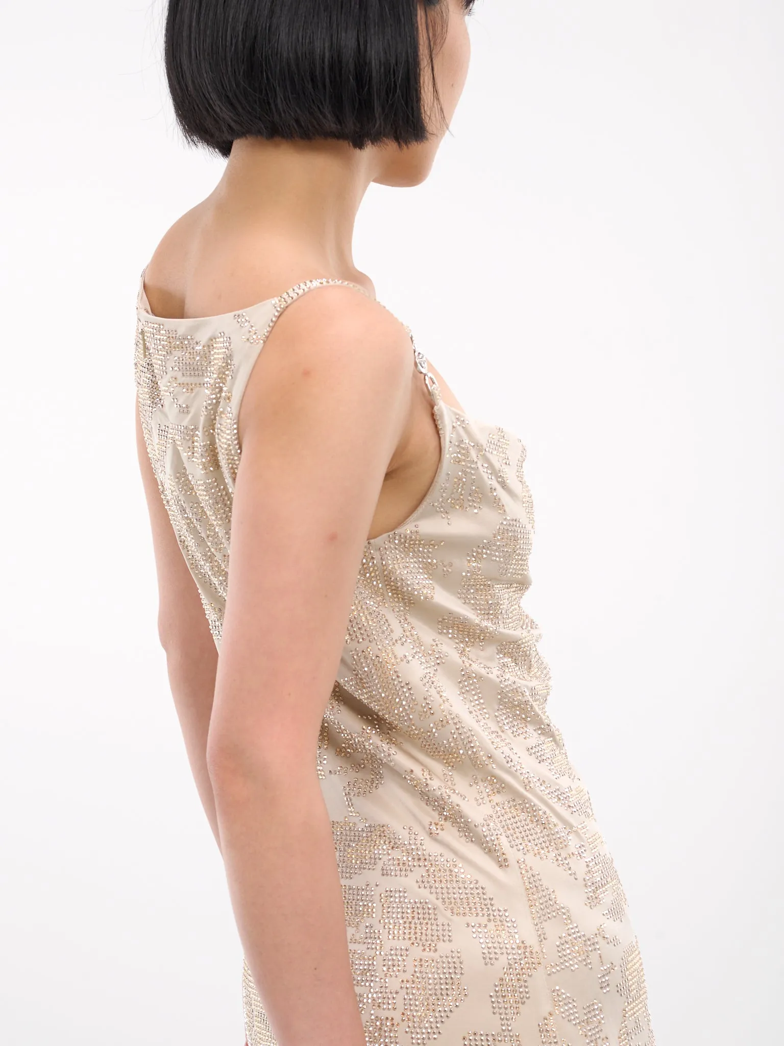 Sequin Pattern Dress (1016407-1A11744-1KF90-MASTIC) sold by lorenzo product image thumbnail 4