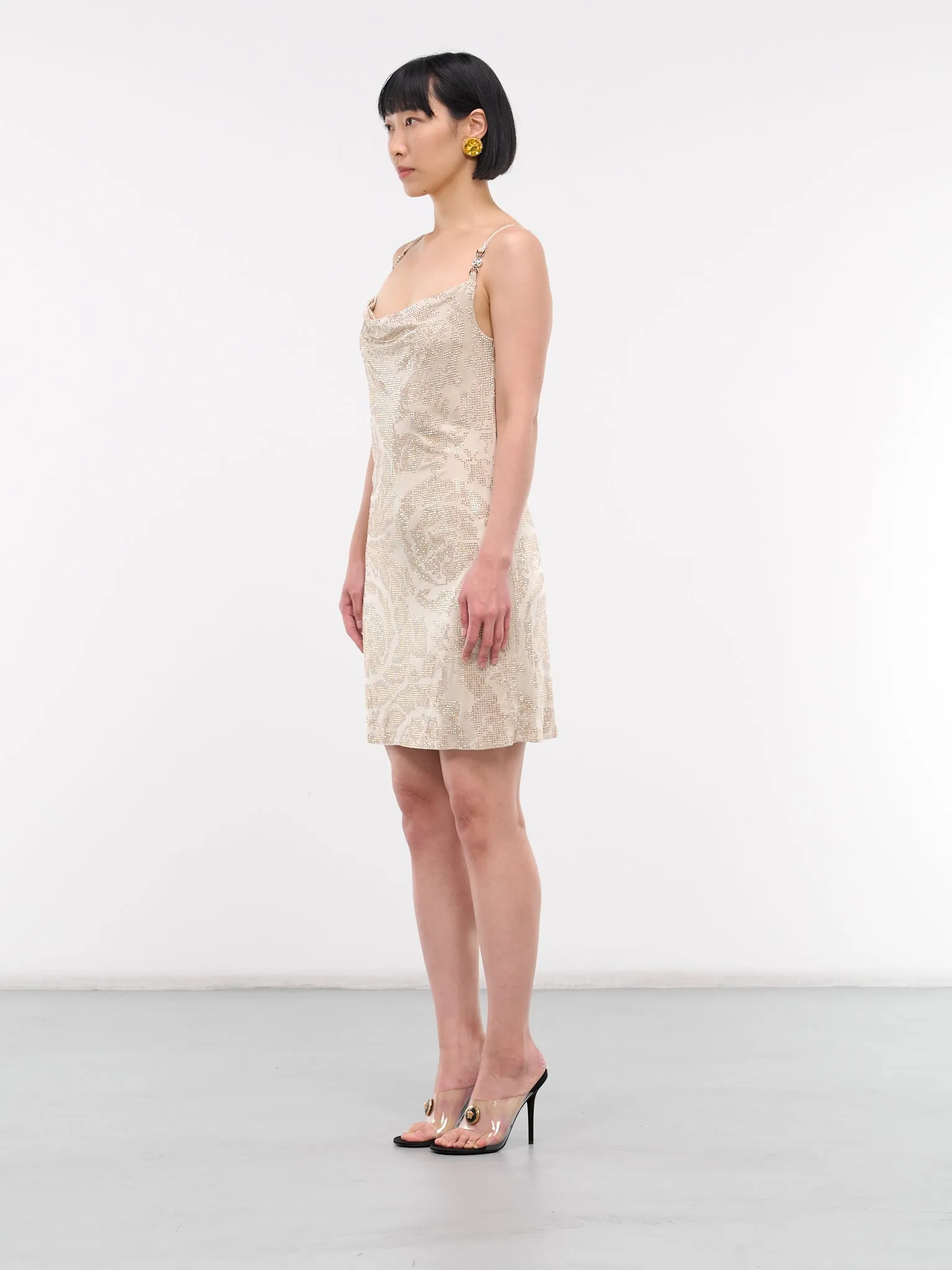 Sequin Pattern Dress (1016407-1A11744-1KF90-MASTIC) sold by lorenzo product image thumbnail 2