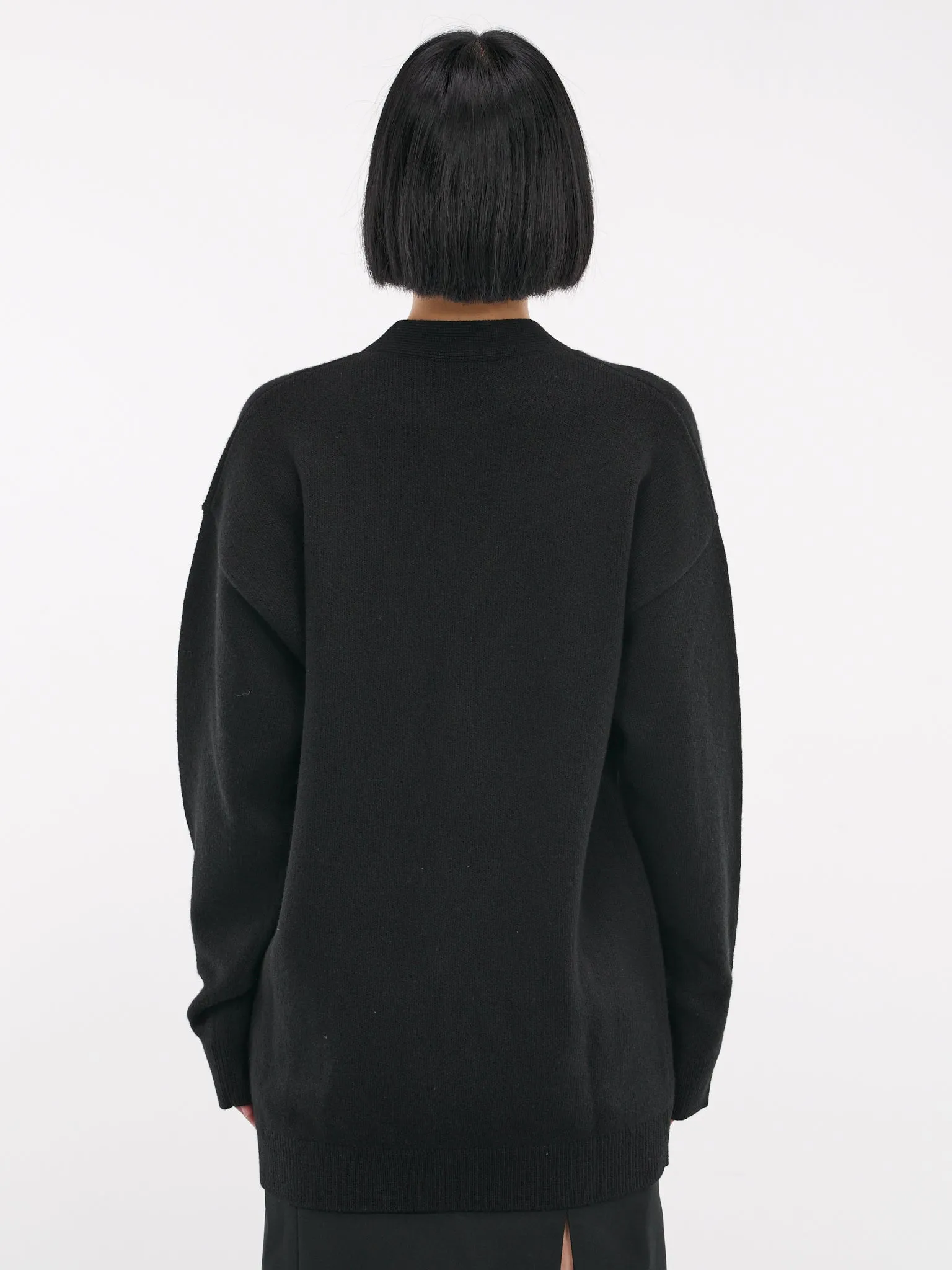 Wool-Cashmere Cardigan (1014091-1A11287-1B000-BLACK) sold by lorenzo product image thumbnail 3
