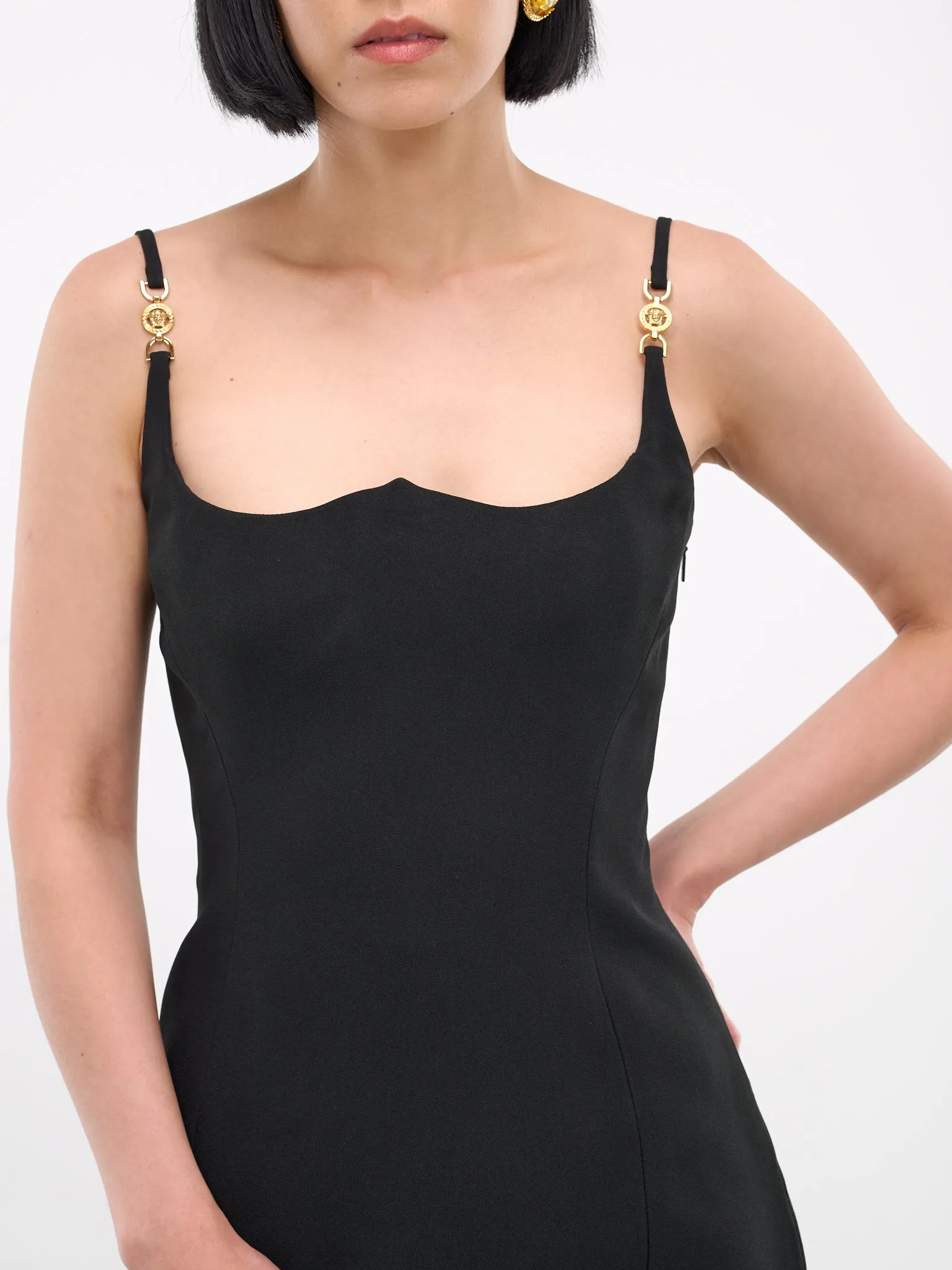 Medusa '95 Fluted Dress (1011662-1A00540-1B000-BLACK) sold by lorenzo product image thumbnail 5