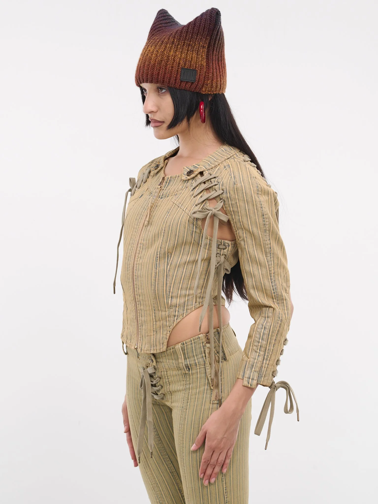 GFRC Jacket (GFRCJ0TANST-TAN-STRIPE) sold by lorenzo product image thumbnail 2