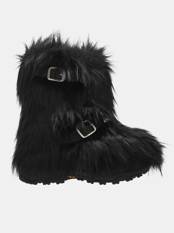Faux Fur Boots (24-07476-001-BLACK) sold by lorenzo