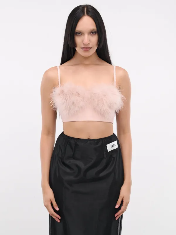 Feather Bra (A42-2C305A-N0116-SILVER-PINK) sold by lorenzo