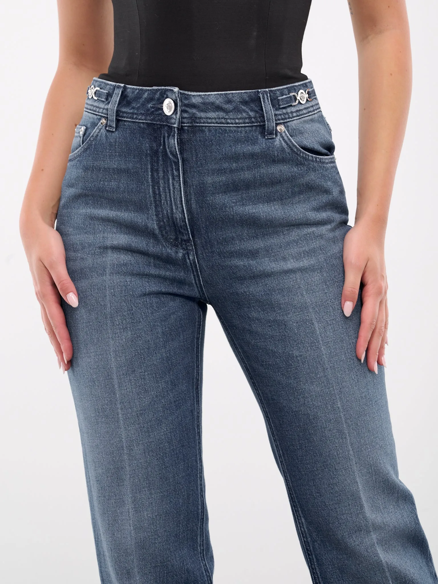 Medusa '95 Boyfriend Jeans (1012634-1A07079-1D030-MED-BLUE) sold by lorenzo product image thumbnail 4