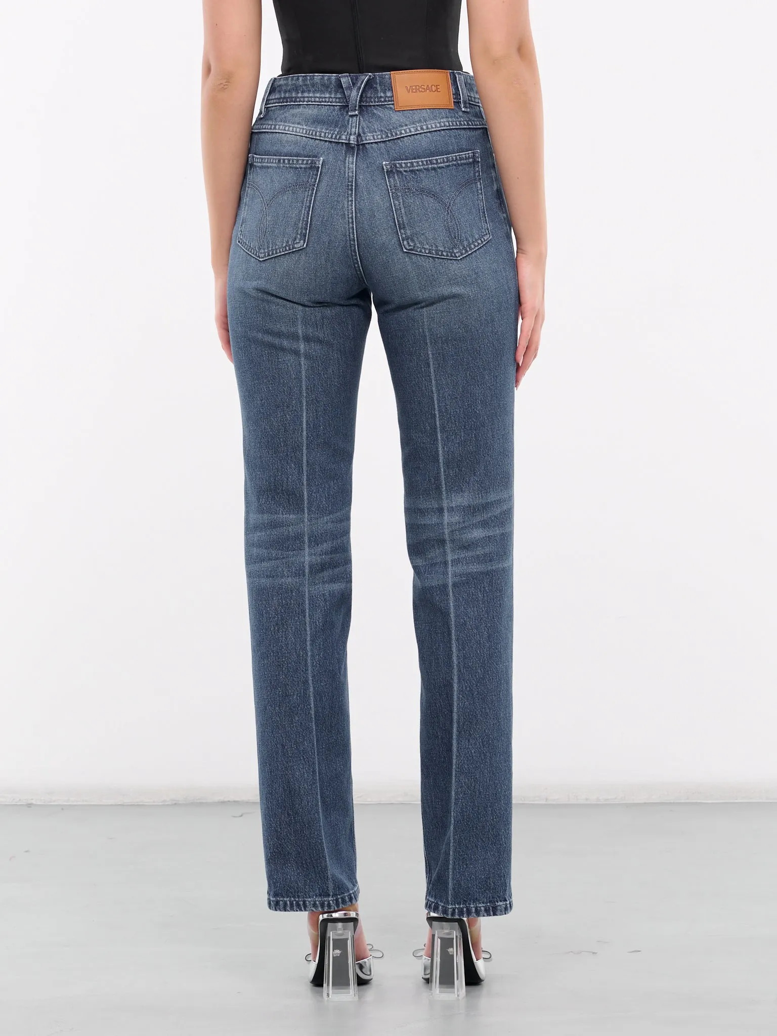 Medusa '95 Boyfriend Jeans (1012634-1A07079-1D030-MED-BLUE) sold by lorenzo product image thumbnail 3