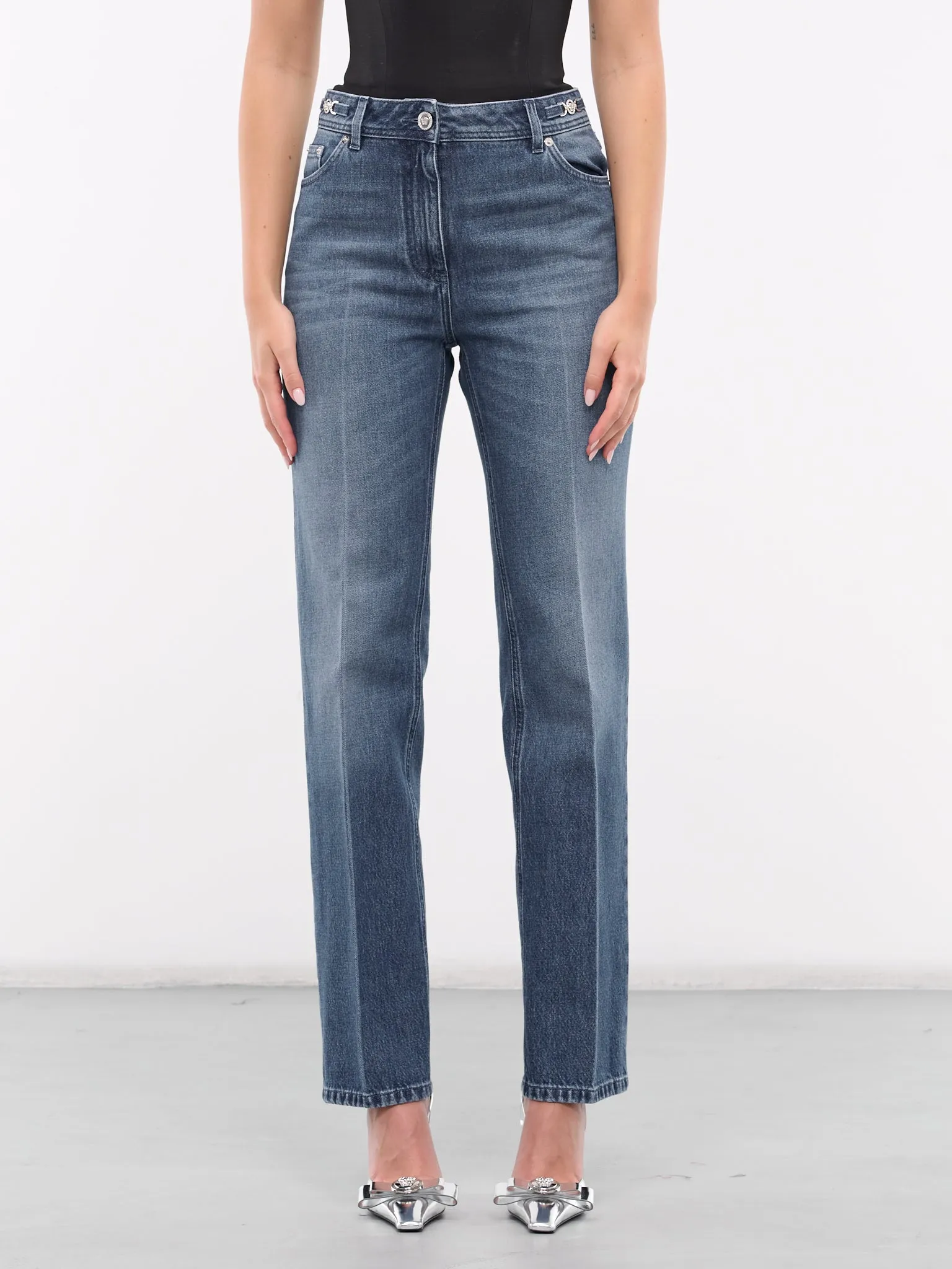 Medusa '95 Boyfriend Jeans (1012634-1A07079-1D030-MED-BLUE) sold by lorenzo