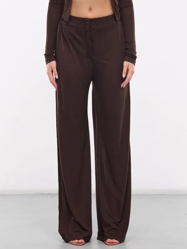 Virage Trousers (TR-082-HS24-CIOCCOLATO-AMARO) sold by lorenzo