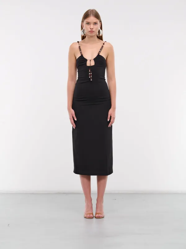 Solaria Dress (D-418-HS24-E-NERO) sold by lorenzo