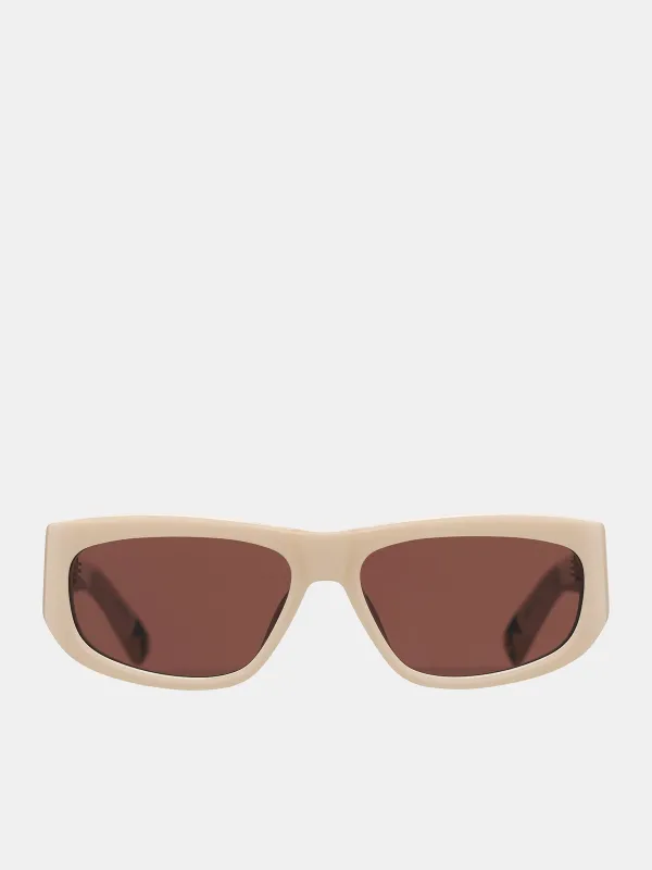 Pilota D-Frame Sunglasses (PILOTA-CREAM-YELLOW-GOLD-BROWN) sold by lorenzo