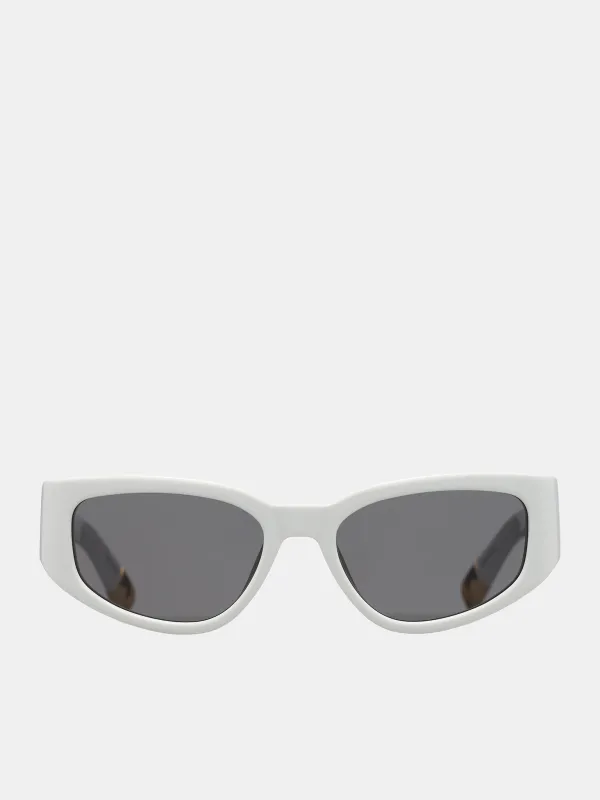 Gala Sunglasses (GALA-WHITE-YELLOW-GOLD-GREY) sold by lorenzo
