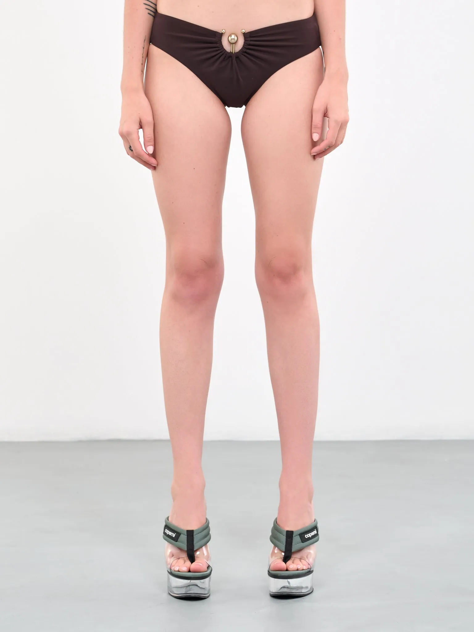 Orbit Ruched Low Brief (23027023-CHOCOLATE) sold by lorenzo