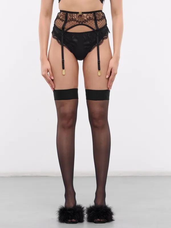 Lace Suspender Belt (O4A50T-ONO25-BLACK) sold by lorenzo