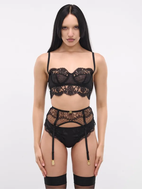 Lace Balconette Bralette (O1F40T-ONO68-BLACK) sold by lorenzo