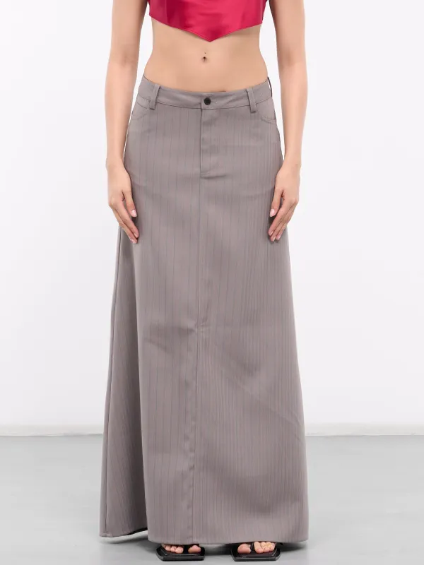 A-Shape Long Skirt (SK-14GR-GREY) sold by lorenzo