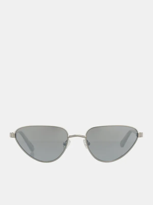 Cat Eye Sunglasses (MAGDA18C3SUN-WHITE-GOLD-SILVER) sold by lorenzo