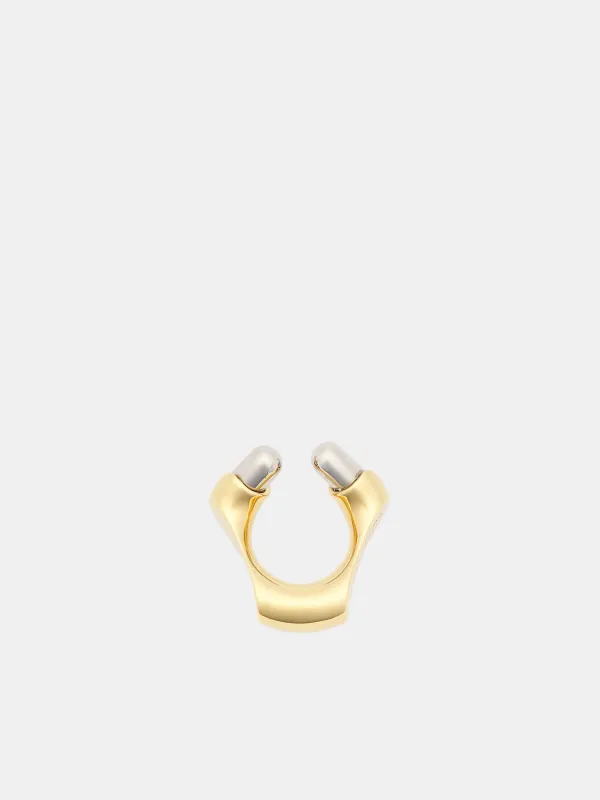 R2 Gold & Palladium Ring (R2-GP-GOLD-SILVER) sold by lorenzo
