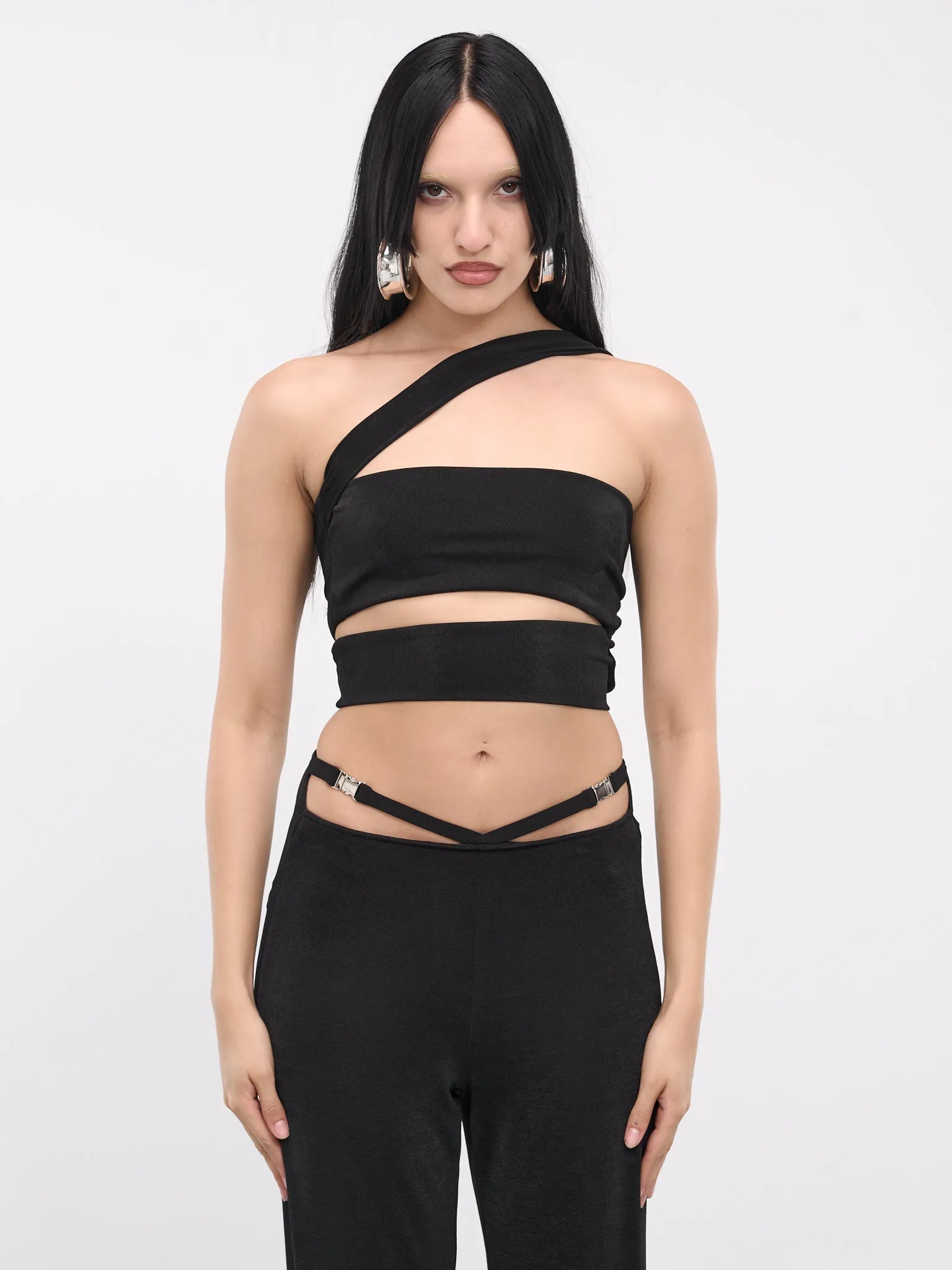 Thin Bandage Neck Top (TBNT-BLACK) sold by lorenzo