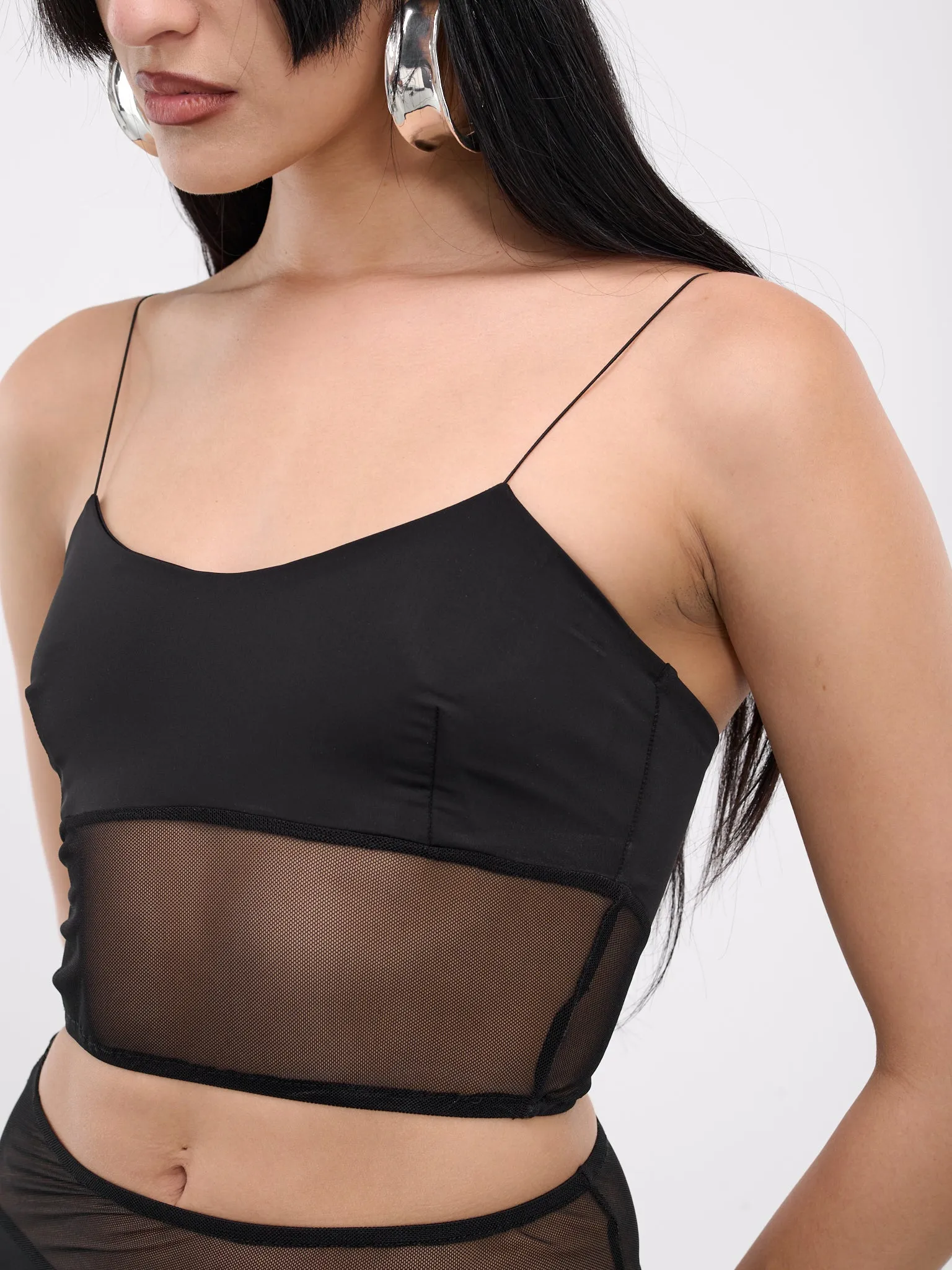 Mesh Tank Top (MTT-BLACK) sold by lorenzo product image thumbnail 5