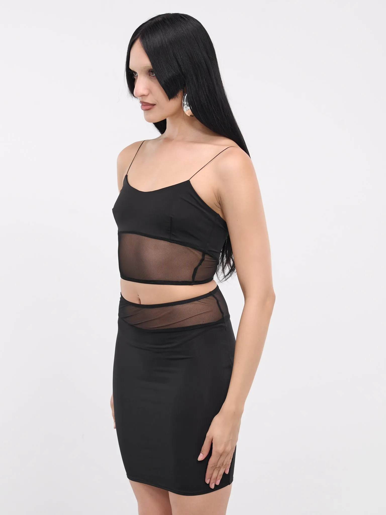 Mesh Tank Top (MTT-BLACK) sold by lorenzo product image thumbnail 2