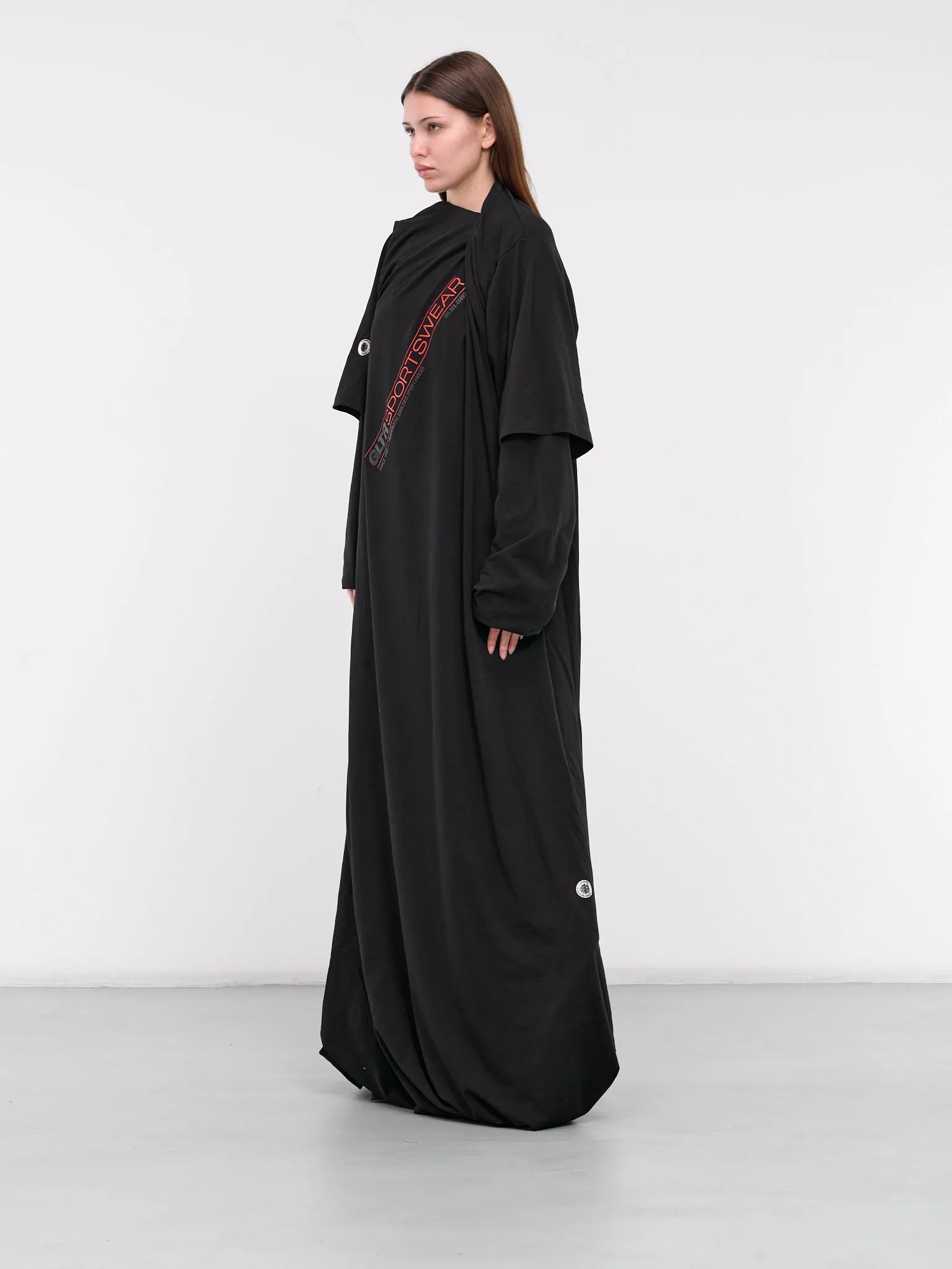 Shayne Oliver Twisted Maxi Dress (24-27-F-RO239IP-J062-BLACK) sold by lorenzo product image thumbnail 2