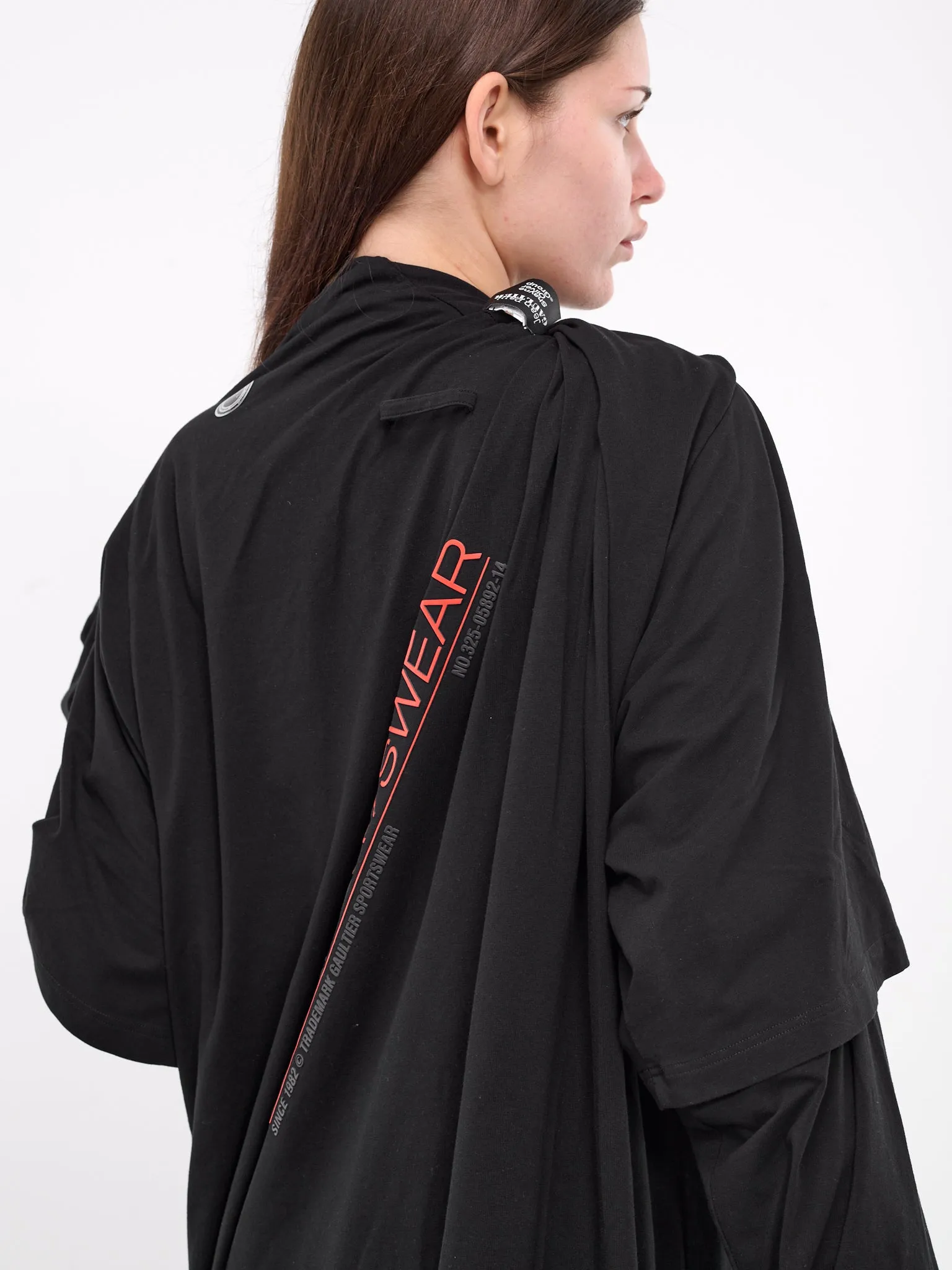 Shayne Oliver Twisted Maxi Dress (24-27-F-RO239IP-J062-BLACK) sold by lorenzo product image thumbnail 5