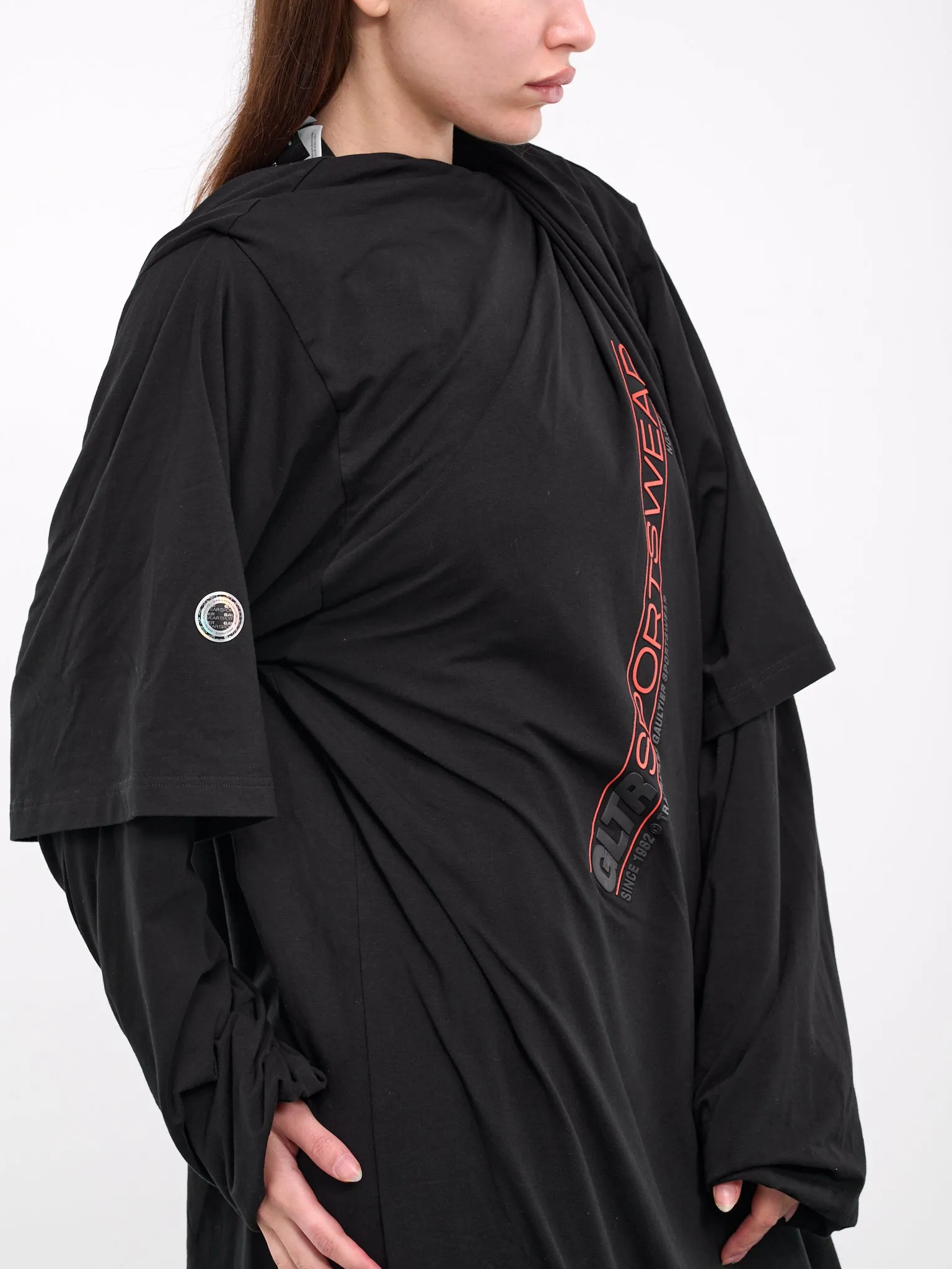 Shayne Oliver Twisted Maxi Dress (24-27-F-RO239IP-J062-BLACK) sold by lorenzo product image thumbnail 4