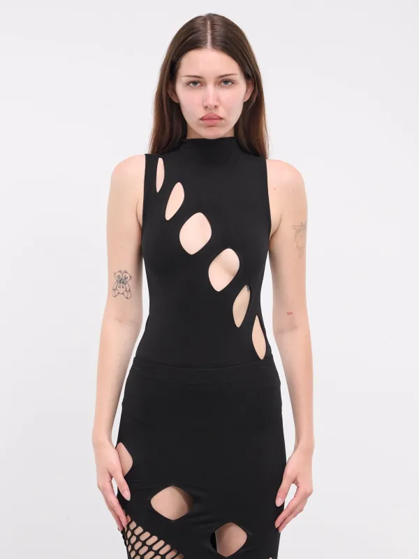 Pisces Bodysuit (KW-BS-B01-BLACK) sold by lorenzo
