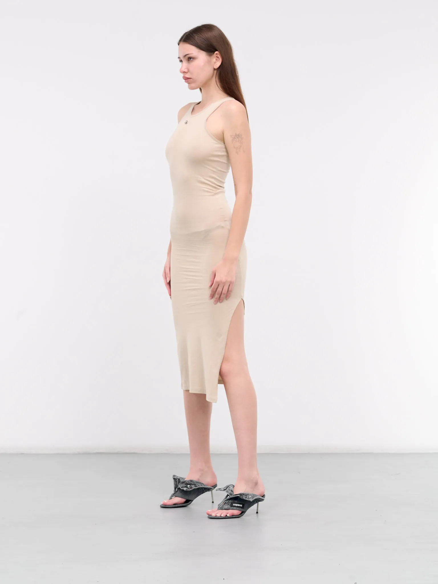 Tank Midi Dress (COPJS72571-BEIGE) sold by lorenzo product image thumbnail 2