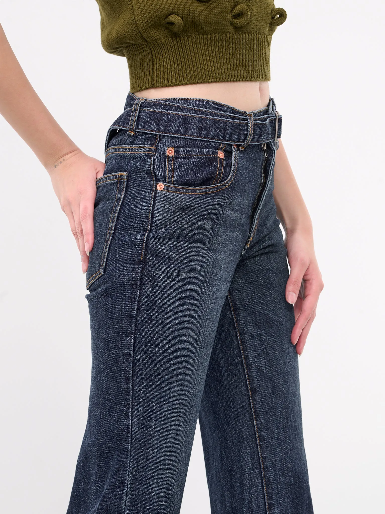 Flared Jeans (24-07290-401-BLUE) sold by lorenzo product image thumbnail 4
