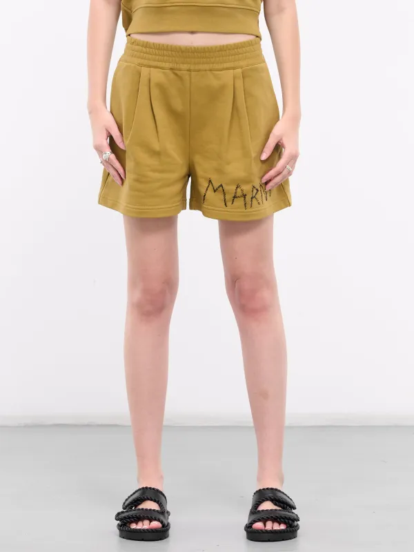 Embroidered Shorts (PAJE0387S0-UTC275-GREEN) made by Marni