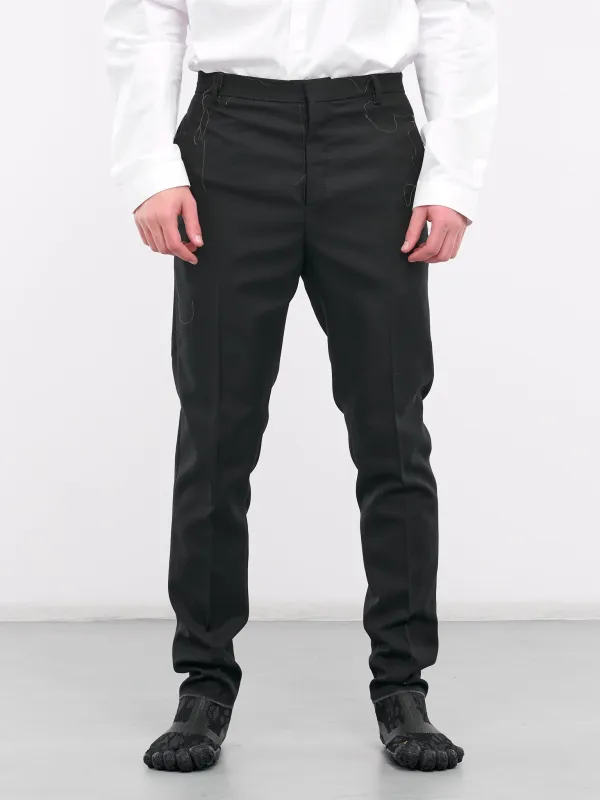 Techno Twill Trousers (PT1000-BLACK) made by lorenzo
