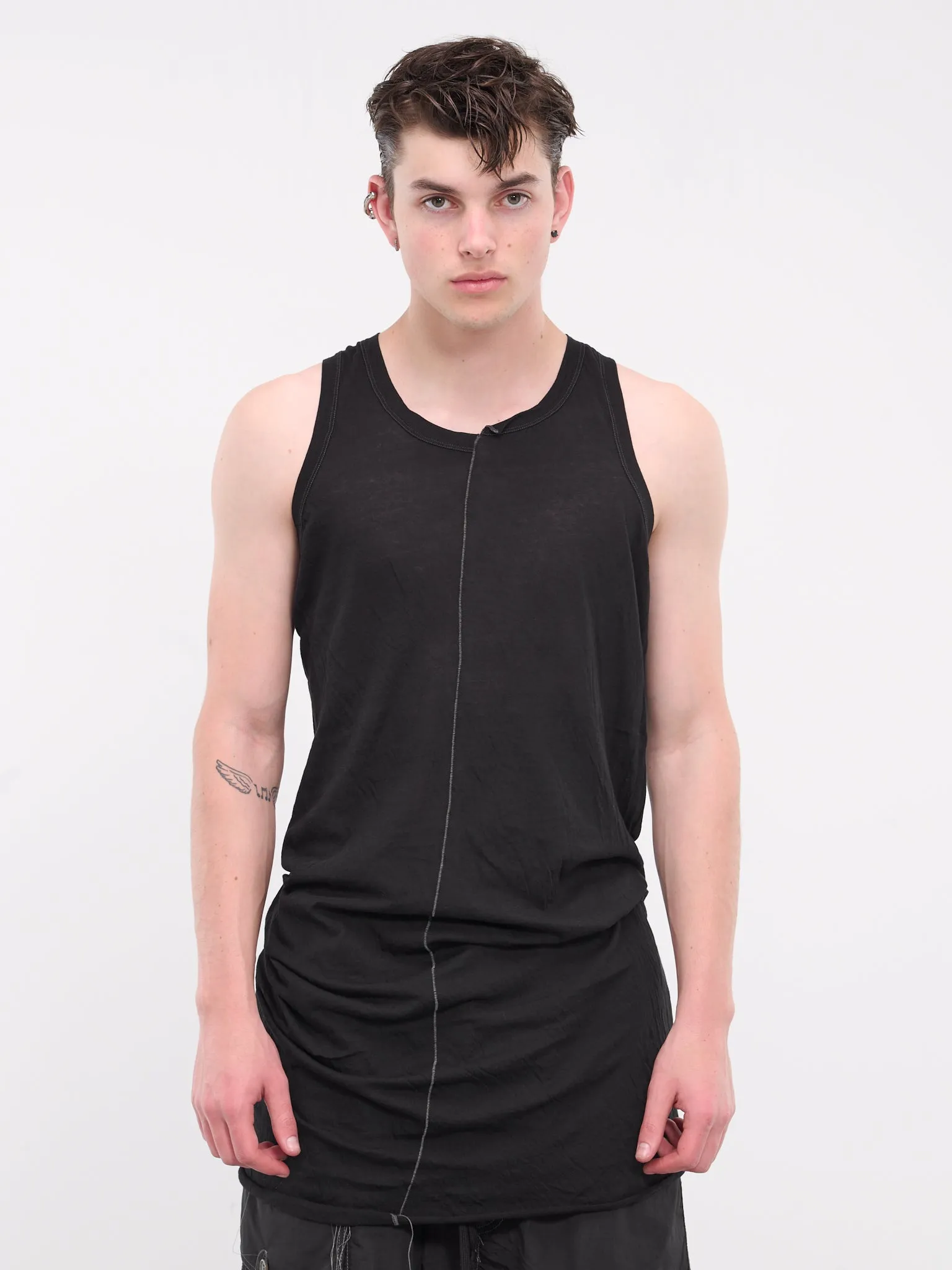 Torsion Jersey Tank Top (JJ1024-BLACK) sold by lorenzo