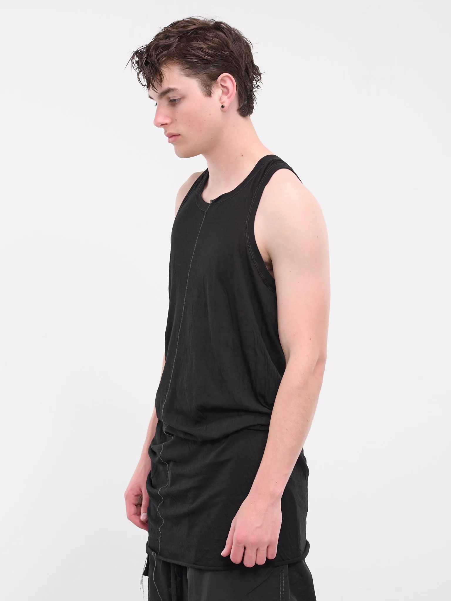 Torsion Jersey Tank Top (JJ1024-BLACK) sold by lorenzo product image thumbnail 2