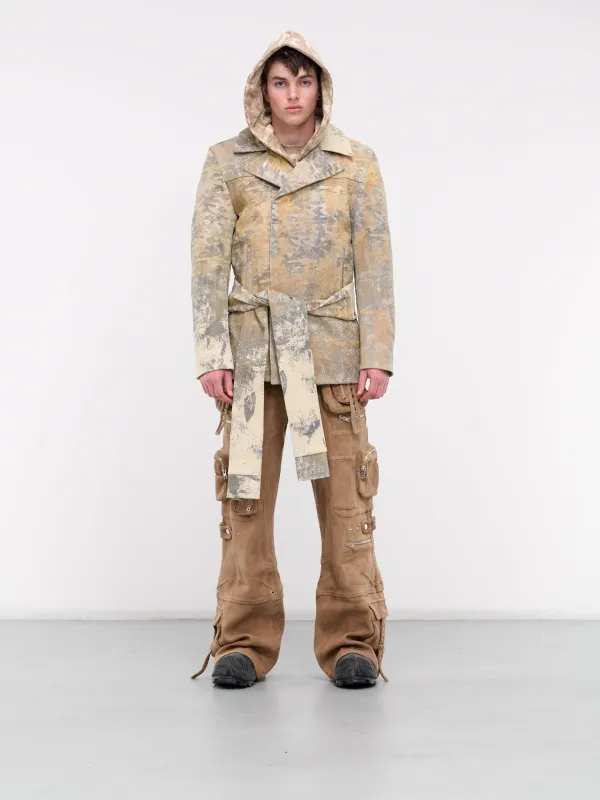 Camo Printed Leather Blazer (PRINTED-LEATHER-BLAZER-CAMO) sold by lorenzo