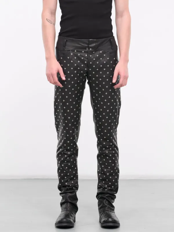 Silver Cross Leather Trousers (P211+++SY1-0-BLACK) sold by lorenzo