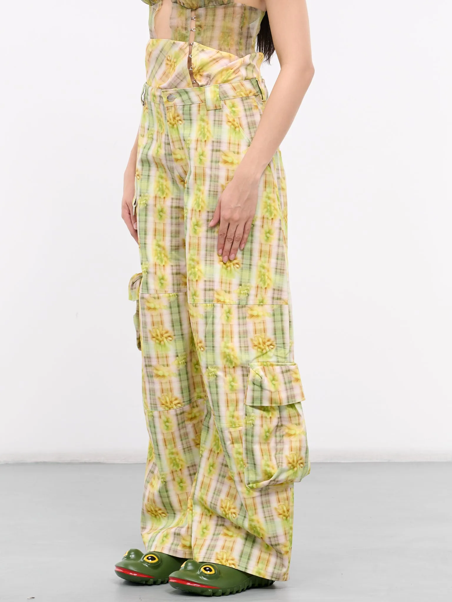 Lawn Cargo Pants (XX6408-YELLOW-BOXER-PLAID) sold by lorenzo product image thumbnail 2