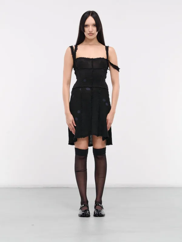 Strappy Mini Dress (MINI-STRAPPY-DRESS-NAVY-BLACK) sold by lorenzo