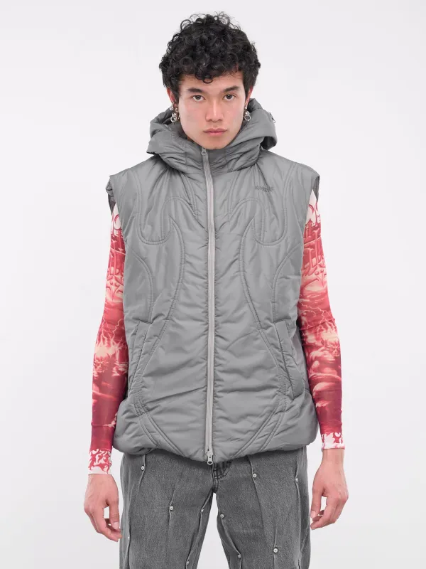 Padded Helmet Vest (KU4SMV01BP-TE145-DRIED-SAGE) sold by lorenzo