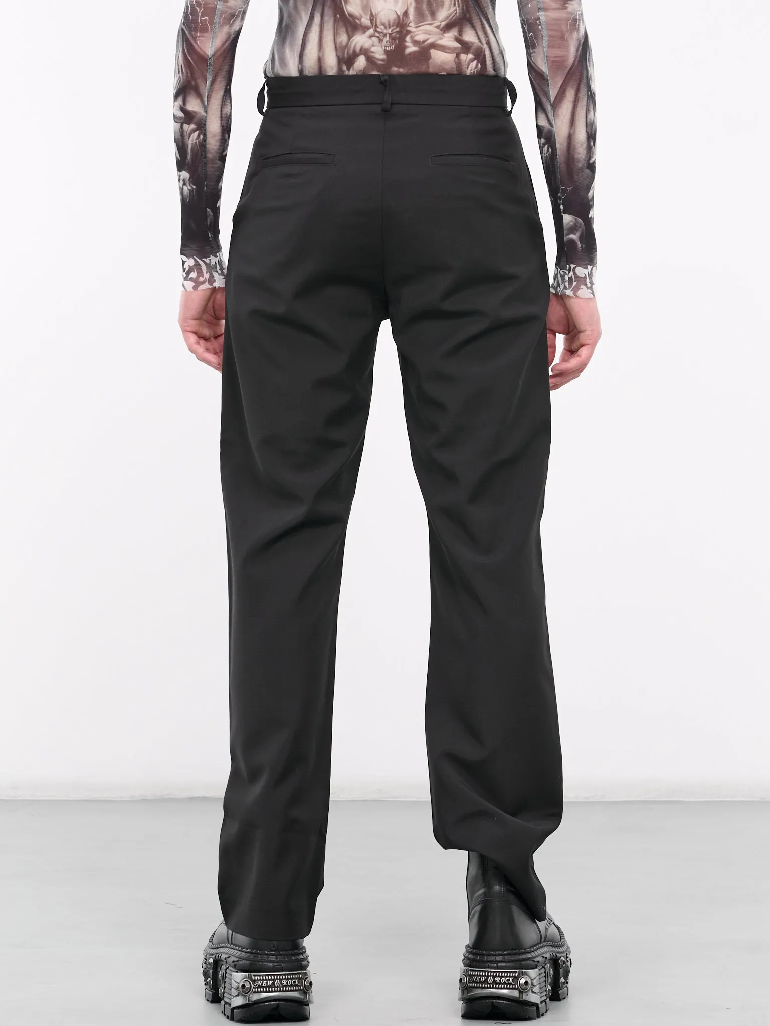 Origami Pants (KU4SMT07AP-T1658-BLACK-CREAM) sold by lorenzo product image thumbnail 3