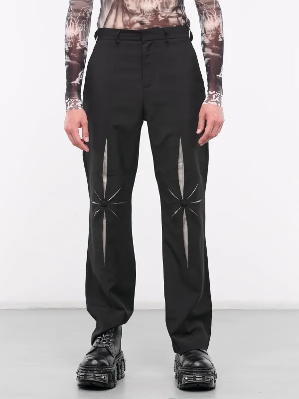 Origami Pants (KU4SMT07AP-T1658-BLACK-CREAM) sold by lorenzo