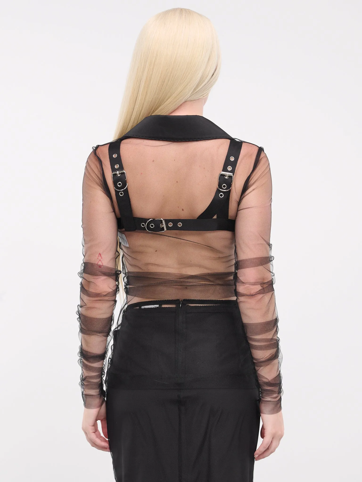 Tulle Jacket (F27AOT-HLMLQ-BLACK) sold by lorenzo product image thumbnail 3