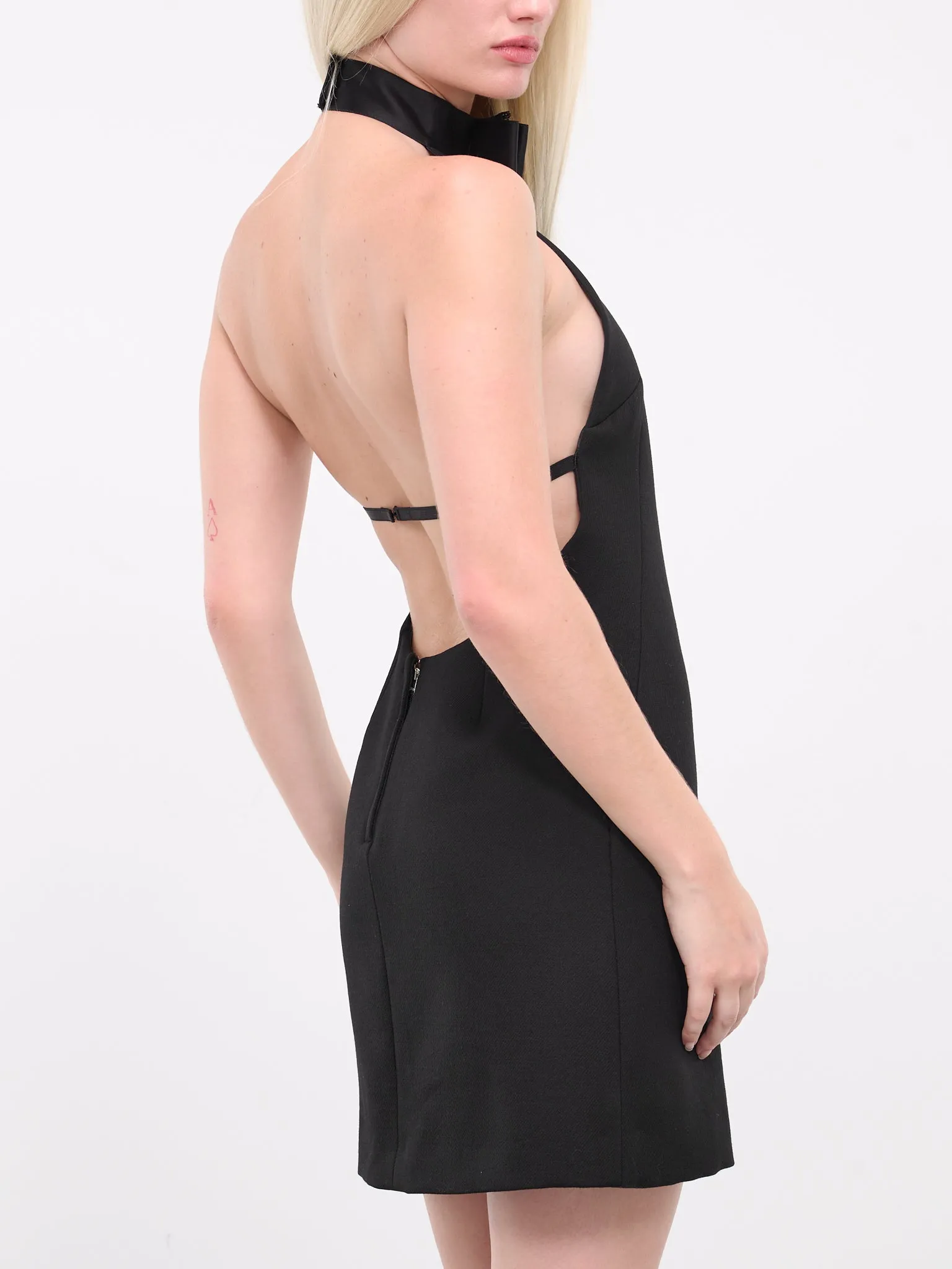 Short Woolen Dress (F6JEDT-FUBGE-BLACK) sold by lorenzo product image thumbnail 5