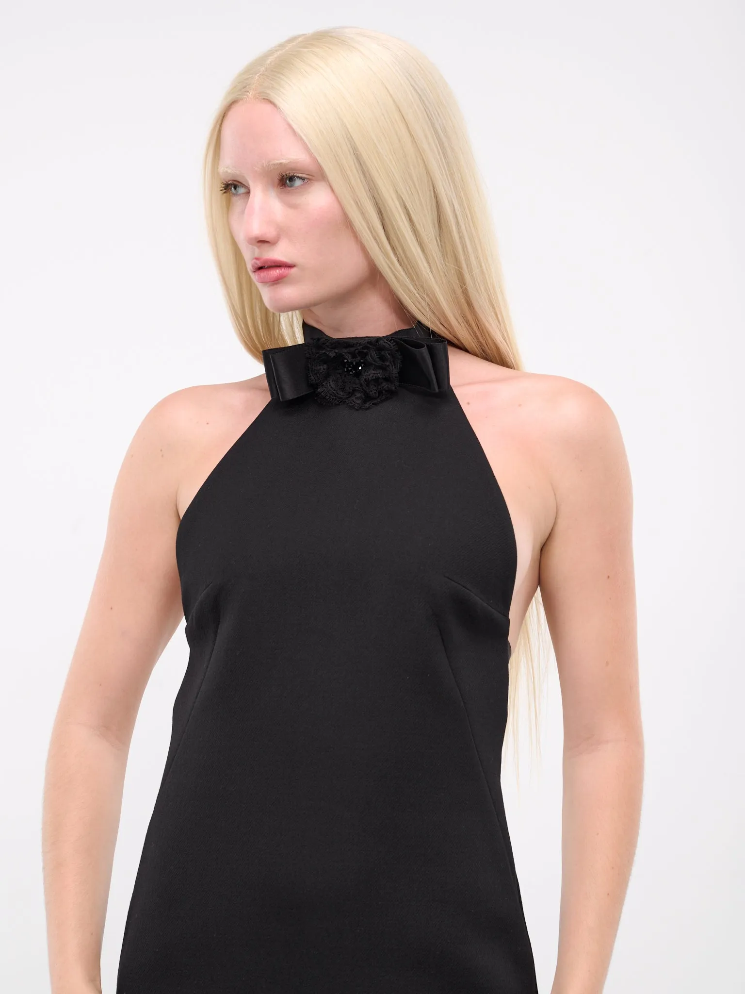 Short Woolen Dress (F6JEDT-FUBGE-BLACK) sold by lorenzo product image thumbnail 4