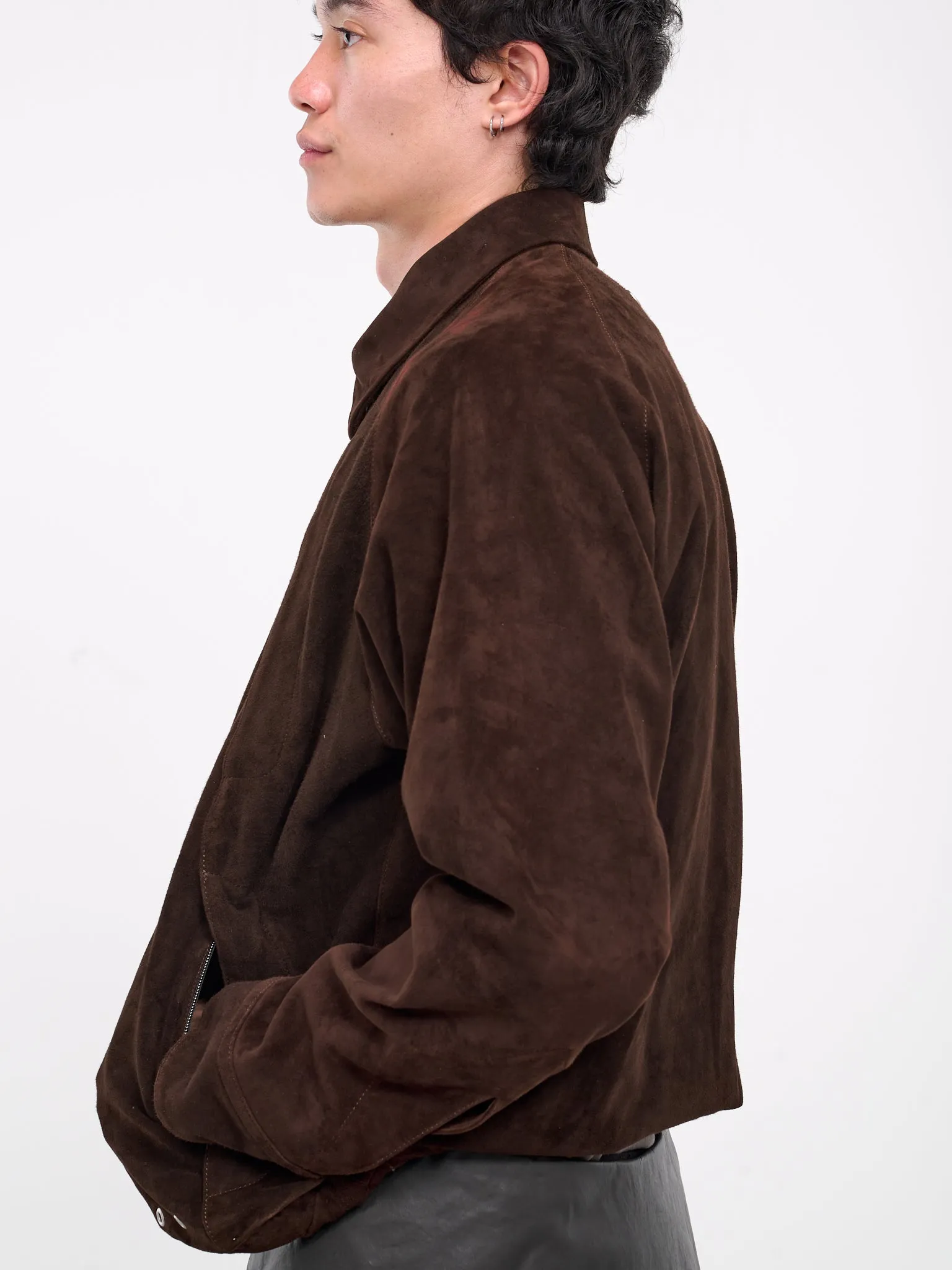 Suede Calf Drizzler (LTH-101-01-DARK-BROWN) sold by lorenzo product image thumbnail 5