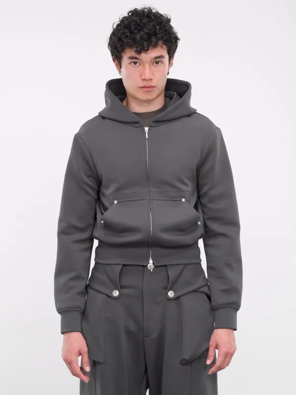 Cardi Hoodie (JER-102-01-SLATE) sold by lorenzo