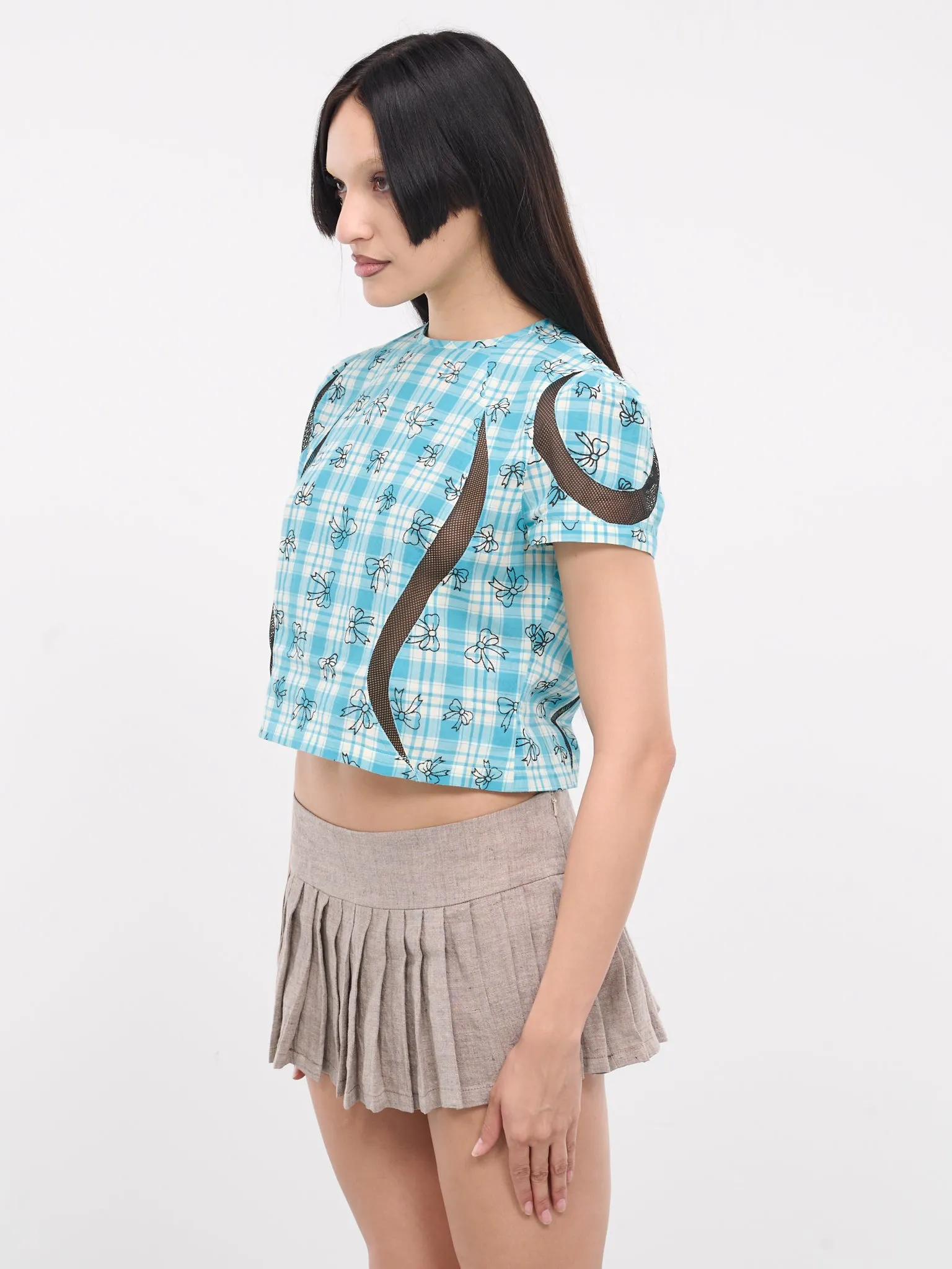 Space Top (062-SPACE-BLUE-CHECK) sold by lorenzo product image thumbnail 2
