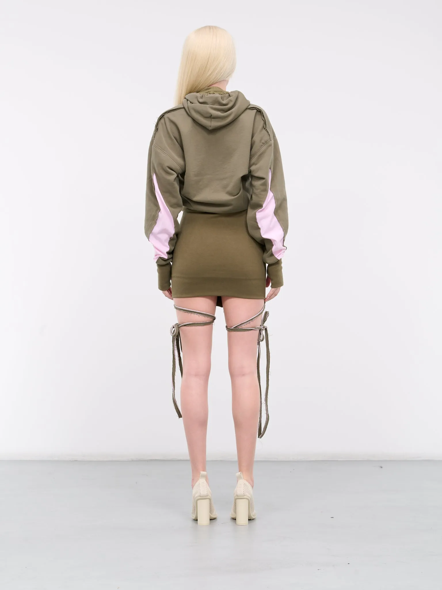 Profile Hoodie Dress (432-510-OLIVE) sold by lorenzo product image thumbnail 3