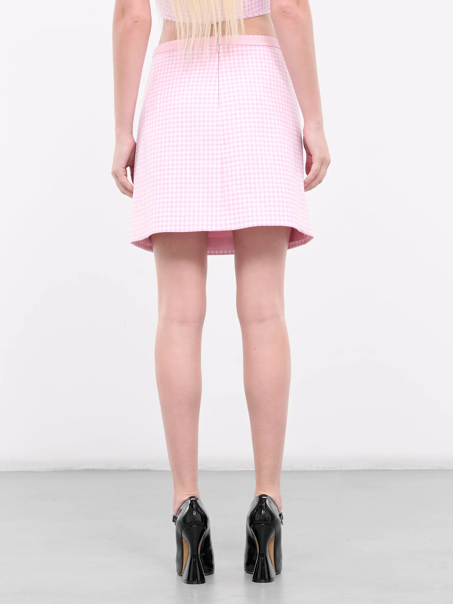 Contrasto Tweed Mini Skirt (1015004-1A10337-PASTEL-PINK-WH) sold by lorenzo product image thumbnail 3