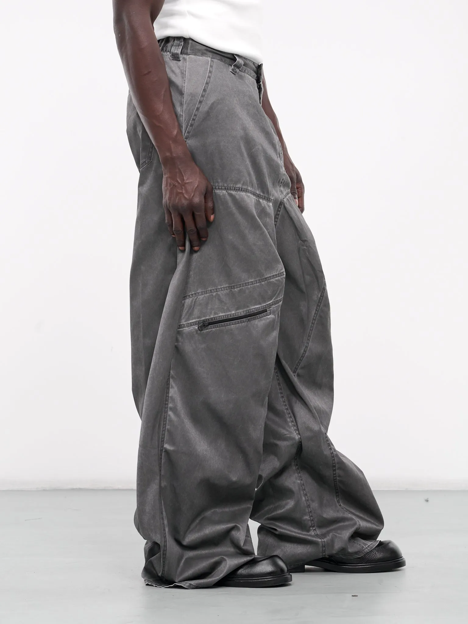 Pop-Up Pants (203PA003-F494-WASHED-BLACK) sold by lorenzo product image thumbnail 5