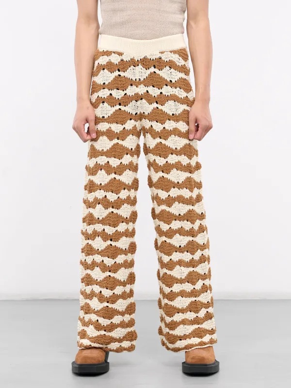 Knit Loose Pants (PT018V1-RAFFIA-BROWN) sold by lorenzo